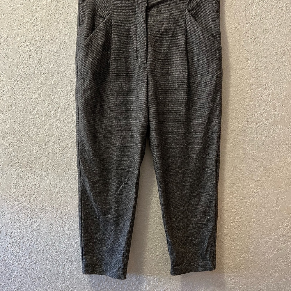 Aritzia Wilfred Allant Tweed Pleated Trouser Gray Size 10 High Rise Tape…